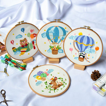 Set za križni bod s cartoon motivom, Su embroidery, laneno platno, uzorak cartoon/anime