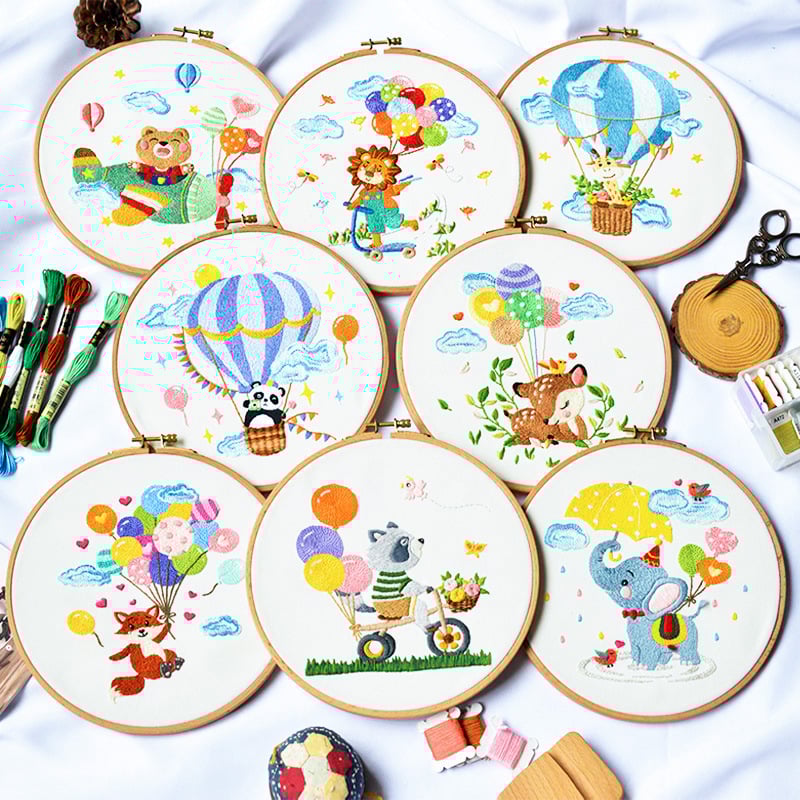 Set za križni bod s cartoon motivom, Su embroidery, laneno platno, uzorak cartoon/anime