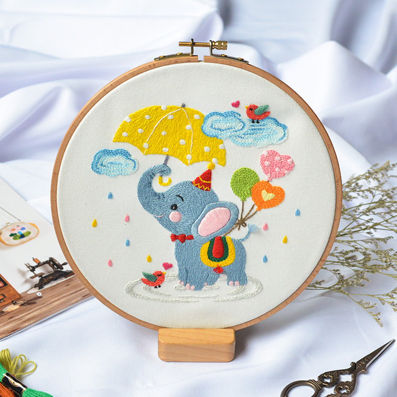 Set za križni bod s cartoon motivom, Su embroidery, laneno platno, uzorak cartoon/anime
