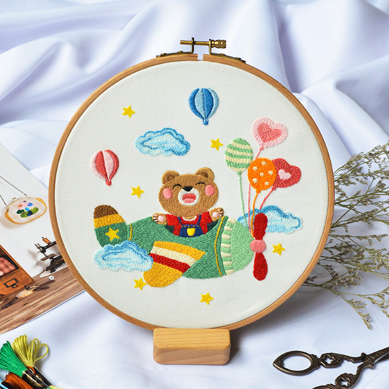 Set za križni bod s cartoon motivom, Su embroidery, laneno platno, uzorak cartoon/anime