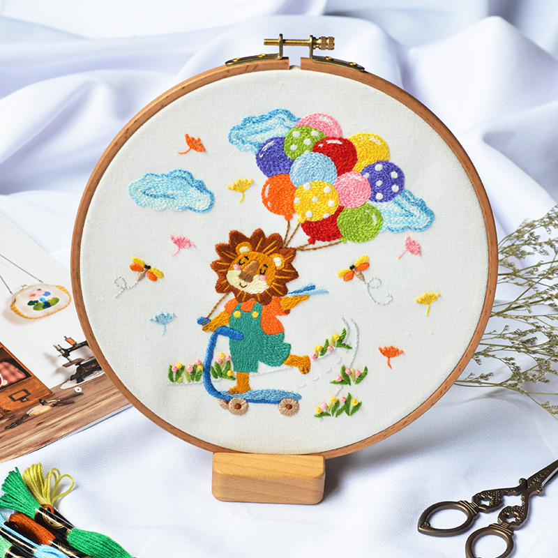 Set za križni bod s cartoon motivom, Su embroidery, laneno platno, uzorak cartoon/anime