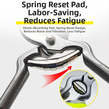 Holsen Κλαδευτήρια από Ατσάλι Υψηλού Άνθρακα, με Ανθεκτική Ατσάλινη Λαβή, για Κήπο και Κλάδεμα Κλαδιών Φρούτων