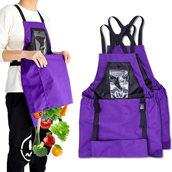 Ujjatlan kötény antifouling védelemmel, Oxford anyag, egyszínű mintázat, márka Xuan Chen