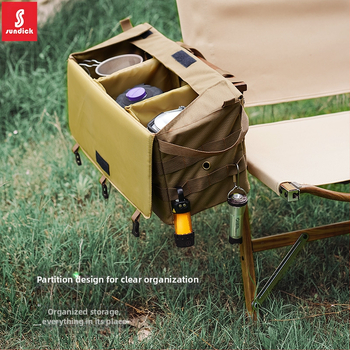 Τσάντα αποθήκευσης για υπαίθριο κάμπινγκ με πλευρικό διαμερισμό αποθήκευσης, 1050D νάιλον Oxford ύφασμα, πολλαπλών χρήσεων, αδιάβροχη και ανθεκτική