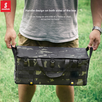 Τσάντα αποθήκευσης για υπαίθριο κάμπινγκ με πλευρικό διαμερισμό αποθήκευσης, 1050D νάιλον Oxford ύφασμα, πολλαπλών χρήσεων, αδιάβροχη και ανθεκτική