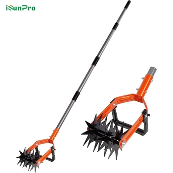 Isunpro prilagodljivo rotacijsko kultivacijsko alat – 2-u-1 uklanjanje korova i prozračivanje tla, za vrt i dvorište