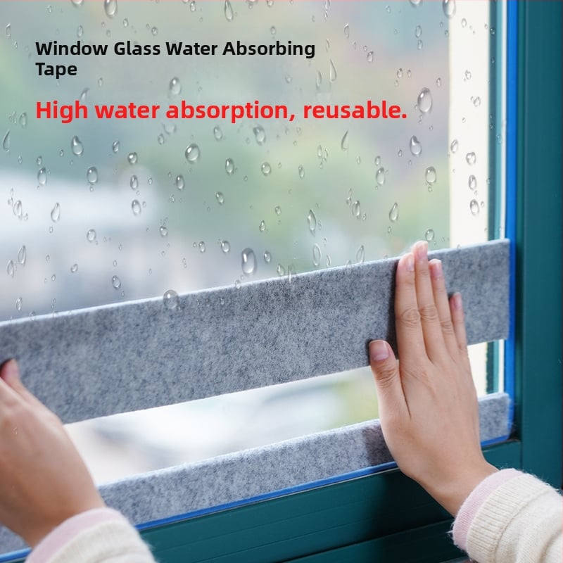 Απορροφητικές λωρίδες σφουγγαριού για τα τζάμια παραθύρων με αυτοκόλλητη βάση από φελτ