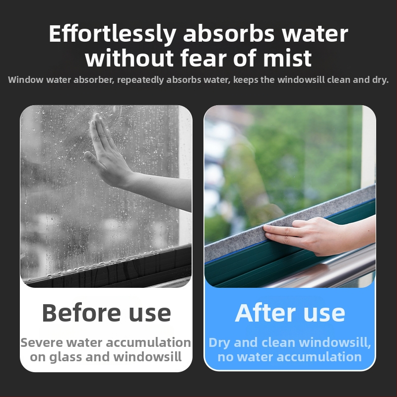 Απορροφητικές λωρίδες σφουγγαριού για τα τζάμια παραθύρων με αυτοκόλλητη βάση από φελτ