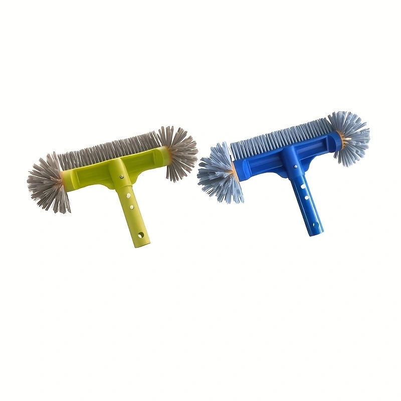 Smurfs BAB20 Κύκλικη κεφαλή βούρτσας καθαρισμού πισίνας για πλακάκια — Κατασκευή από πλαστικό και αλουμίνιο, ισχυρές τρίχες, ημισφαιρικό σχήμα