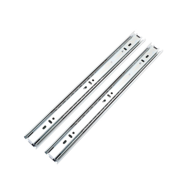 Trosekcijska šina za ladice s amortizerom – Model 35, čelik, galvaniziran, marka Guxin, moderni minimalistički stil