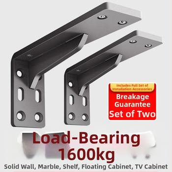 5.5 τρίγωνος μεταλλικός βραχίονας στήριξης — βαρέος τύπου για ράφι, κρεμαστό ντουλάπι και γραφείο, μοντέρνος μινιμαλιστικός σχεδιασμός, φινίρισμα με βαφή ψησίματος