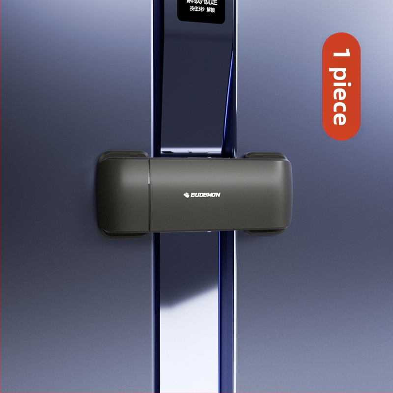 Безопасно заключване за врата на хладилник – клип за фиксация, 2‑частен комплект за плоски врати, обновен модел за вдлъбнати и изпъкнали врати