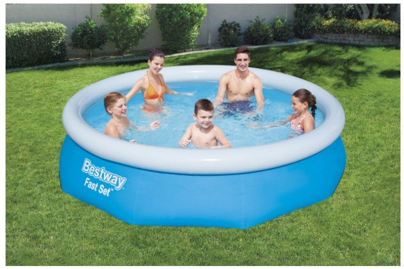Bestway obiteljski napuhani bazen za odrasle i djecu, s podignutim stranama, sklopivi, pogodan i kao ribnjak