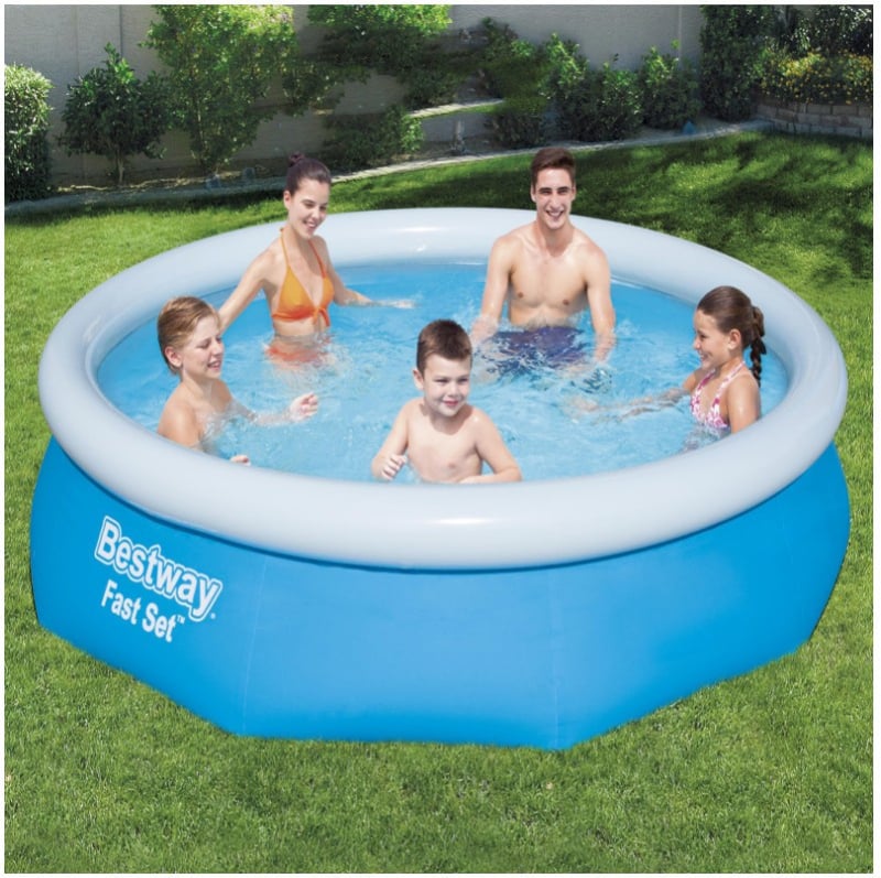 Bestway obiteljski napuhani bazen za odrasle i djecu, s podignutim stranama, sklopivi, pogodan i kao ribnjak