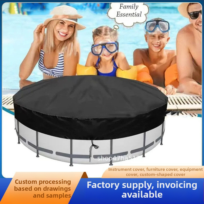 Ārējais baseina pārklājs — Oxford audums, pielāgojams, putekļu un saules aizsardzība, drukāts logotips