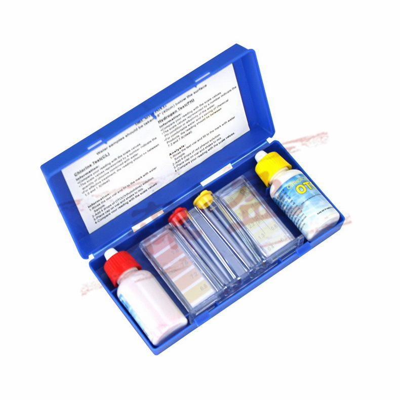 Baseino vandens kokybės bandymo rinkinys sunkiesiems metalams, pH ir OTO likusiam chlorui – Prekinis ženklas Senying, Model Flood-proof color strip cloth