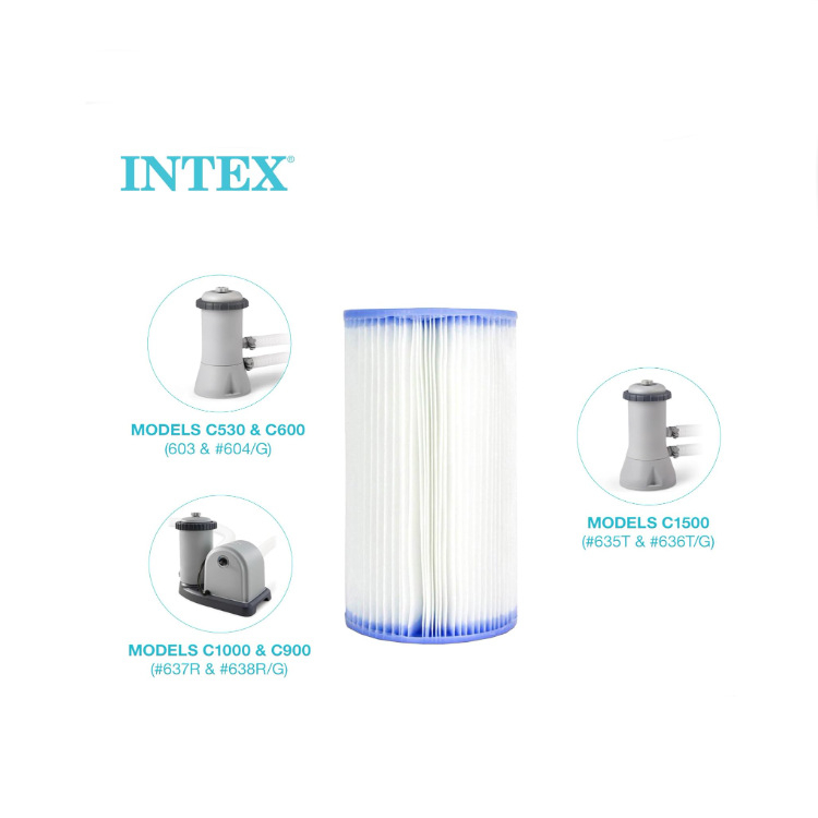 Medence cartridge-szűrő Type A, modell 29000, PVC anyag, 2 darabos készlet, felfújható medencékhez