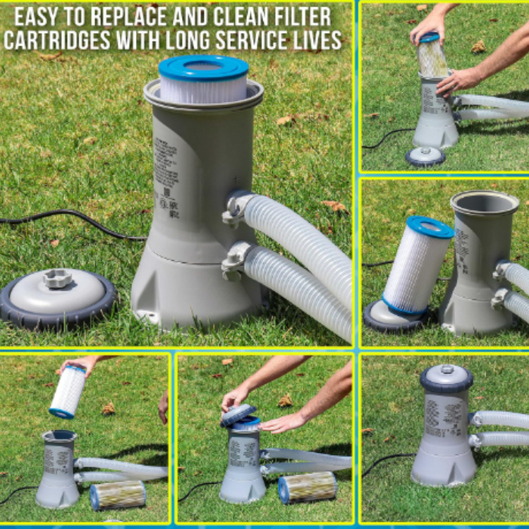 Medence cartridge-szűrő Type A, modell 29000, PVC anyag, 2 darabos készlet, felfújható medencékhez