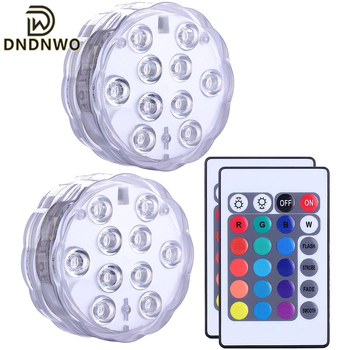 Ασύρματο επαναφορτιζόμενο LED φως πισίνας, 13 LED, IP67, τηλεκοντρόλ, αμφίβιο (4.5V εισόδου)