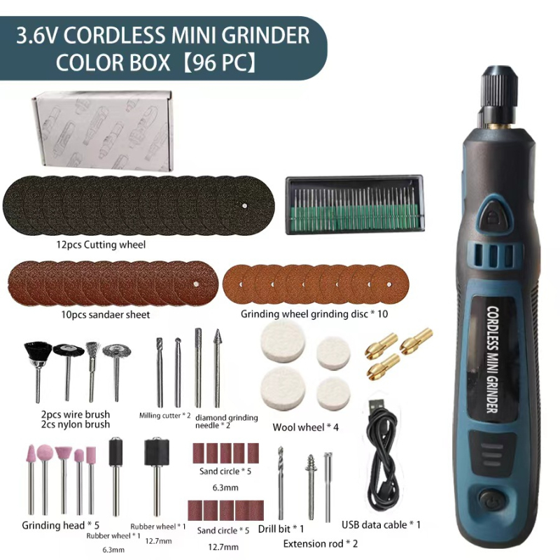 Преносим електрически шлайф за нефрит със зареждаща се литиева батерия, 3.7V, глава за шлайф, 0.6 м кабел, тегло 0.5 кг