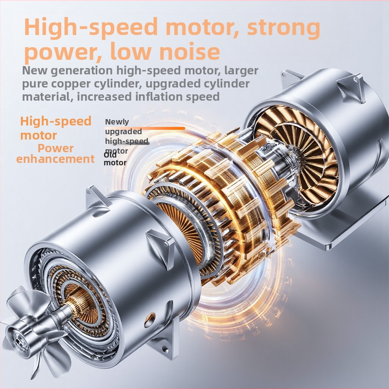 Безжичен преносим помпа за гуми на автомобили и велосипеди - 11.1V, 25 л/мин, <80W, цифров дисплей, двойно захранване