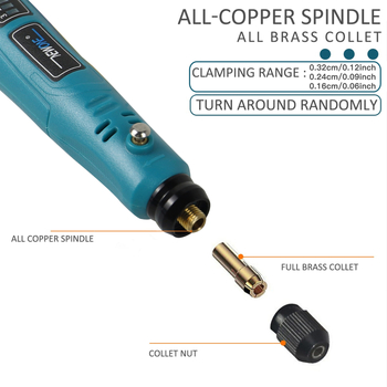 Презареждаема ръчна електрическа шлайфмашина за маникюр и дърворезба, компактен ръчен инструмент, 3.6V Li‑ion батерия, фиксирана скорост, включен заряден кабел, тегло 0,24 кг