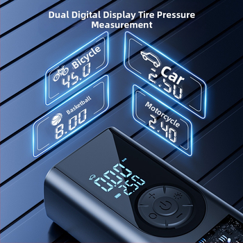 Shunwei bezvadu automobiļa gaisa sūknis ar digitālo displeju, 11.1V, 100W, 30 L/min