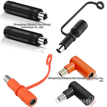 Bear DC-7909 Θηλυκό προς DC-8020 Αρσενικό Αντάπτορας, 90° Γωνιώδης Συνδετήρας, Χαλκού Αγωγοί, PVC Μονωτικό