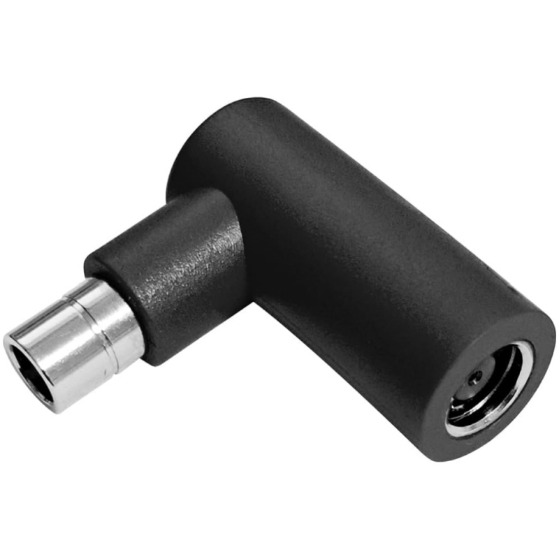 Bear DC-7909 женски към DC-8020 мъжки адаптер, 90° ъглов конектор, медни проводници, PVC изолация