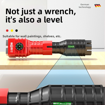 Otis осем в едно мултифункционално средство за сваляне на смесителя за мивка – пластмасова конструкция, тръбен ключ, за кухня и баня