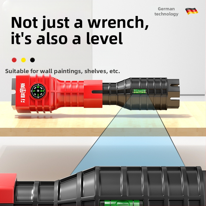 Otis осем в едно мултифункционално средство за сваляне на смесителя за мивка – пластмасова конструкция, тръбен ключ, за кухня и баня