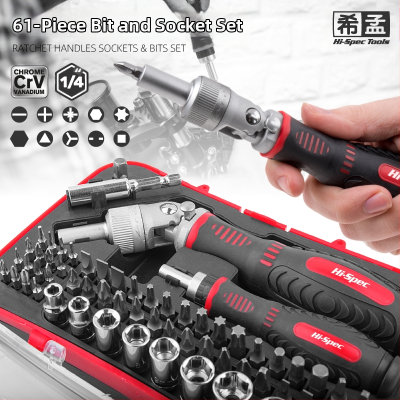 Veržtuvų rinkinys: daugiafunkcinis, su specialių formų Philips ir Torx bitais, laikiklis su sleeve, bitai iš anglinio plieno