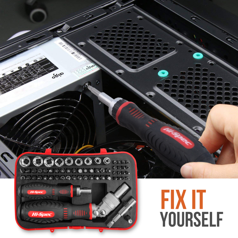 Veržtuvų rinkinys: daugiafunkcinis, su specialių formų Philips ir Torx bitais, laikiklis su sleeve, bitai iš anglinio plieno