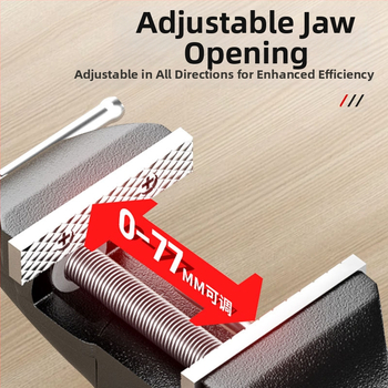 Heavy-Duty Bench Vise, Daugybinė plokščioji veržlė namų naudojimui, pramonės lygio kokybė — Svoris 1.7 kg • Prekės ženklas: Other • Stabilus