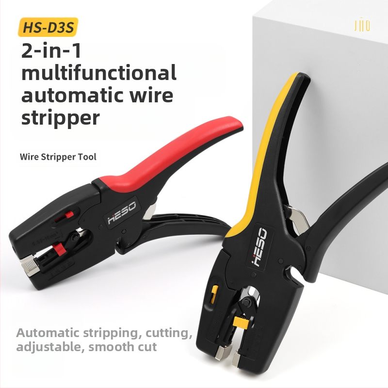 Clește automate pentru dezizolarea cablurilor - unealtă multifuncțională pentru electricieni, dezizolare și tăiere cabluri (Brand: HESO; Greutate: 180 g; Specificații: 8)
