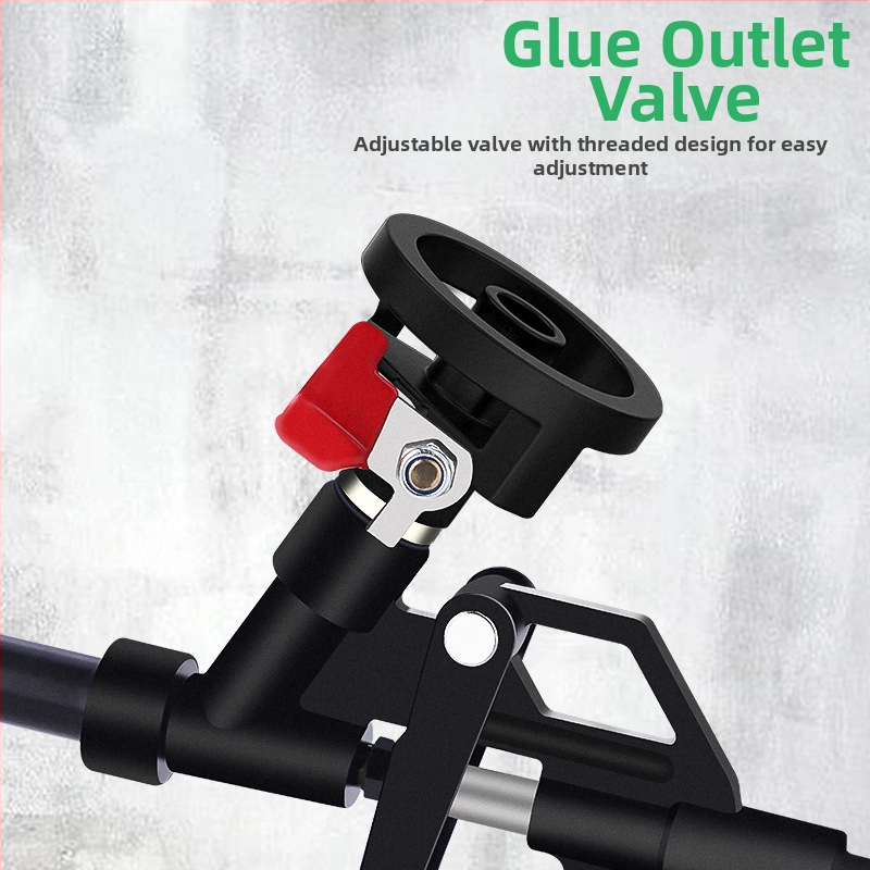 Пистолет за полиуретанова уплътнителна пяна, лесно почистващ се, корпус от сплав, за уплътняване при климатични системи, прозорци и врати