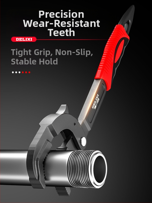 Универсален комплект гаечни ключове: регулием гаечен ключ, тръбен ключ и многофункционални клещи