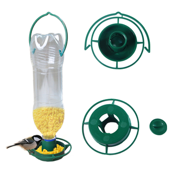 Αυτόματος υγιεινός τροφοδότης πουλιών με διανομέα τροφής και πιάτο νερού, υλικό PP, μάρκα Pet taro, κωδικός B33407