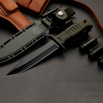 KIZLYAR Μαχαίρι επιβίωσης εξωτερικού χώρου – Πολυλειτουργικό, φορητό για ορειβασία και άμυνα, μαχαίρι φρούτων; λάμα 9.7 cm