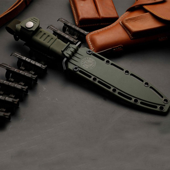 KIZLYAR Μαχαίρι επιβίωσης εξωτερικού χώρου – Πολυλειτουργικό, φορητό για ορειβασία και άμυνα, μαχαίρι φρούτων; λάμα 9.7 cm