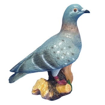 Εξωτερικό γλυπτό ζώου από ρητίνη — πατροπαράδοτο στυλ, διακοσμητικό περιστέρι για κήπο με δαχτυλίδι ανάρτησης