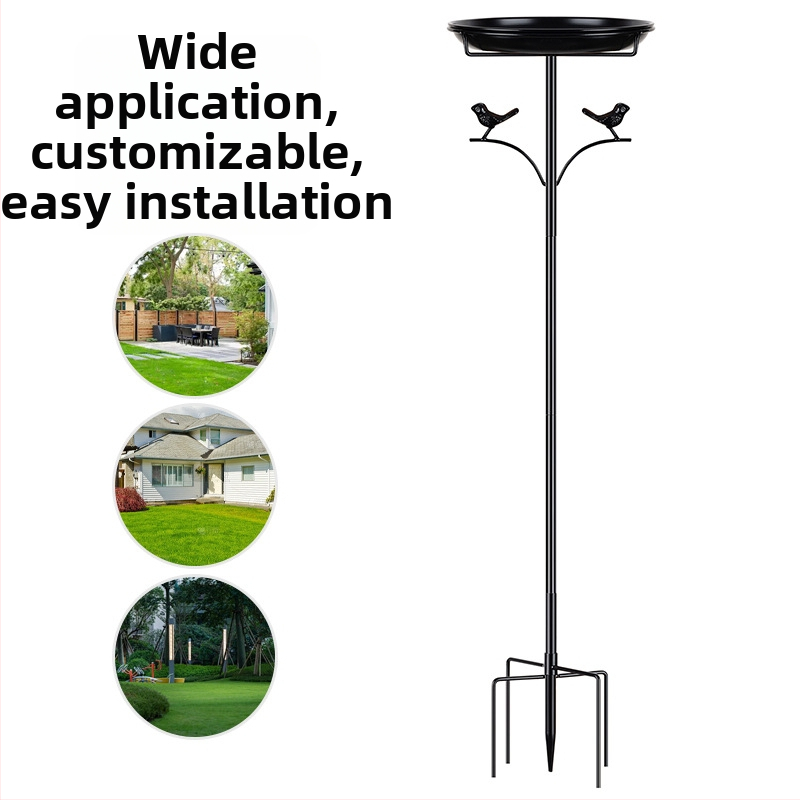 Хранилка за птици и купалня за птици – модел Две малки птици, метал, производство по чертежи по поръчка, за открито