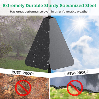 Μεταλλικός προστατευτικός κάλυκας για ταΐστρα πουλιών – περιμετρικός κάλυκας, διαχωριστής σκίουρων, μάρκα SEG Zhihui, μέγεθος M