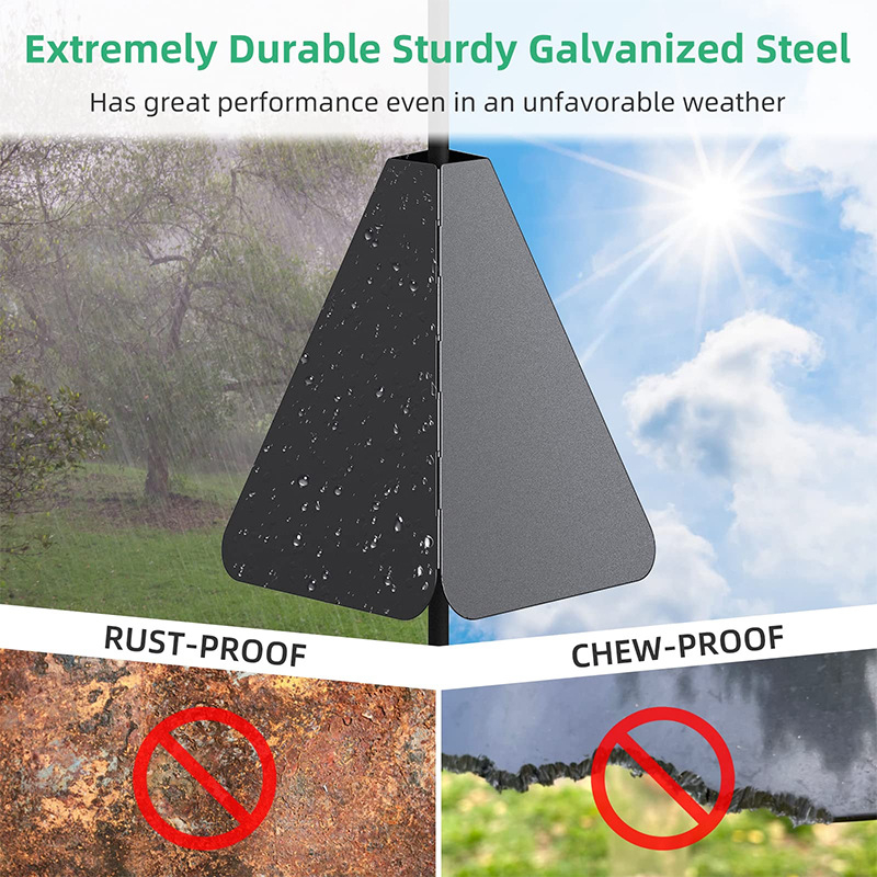 Метален предпазител за катерици за хранилка за птици – обгръщащ капак, разделител за катерици, марка SEG Zhihui, размер M