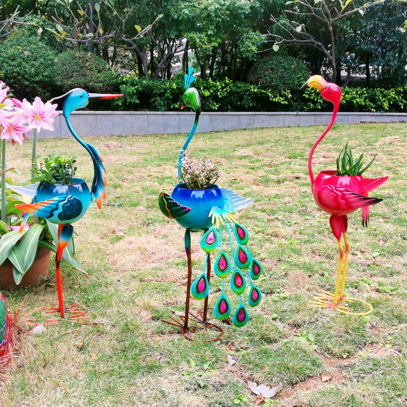 SENWELL Geležies vazonėlių stovas, grindinis, vieno sluoksnio, pastoralinio stiliaus