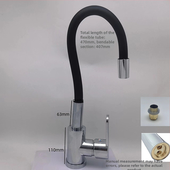 Nerūdijančio plieno virtuvės čiaupas, pasukamas trijų srautų maišymo čiaupas su keramikos disko vožtuvu, elektroplatinis paviršius