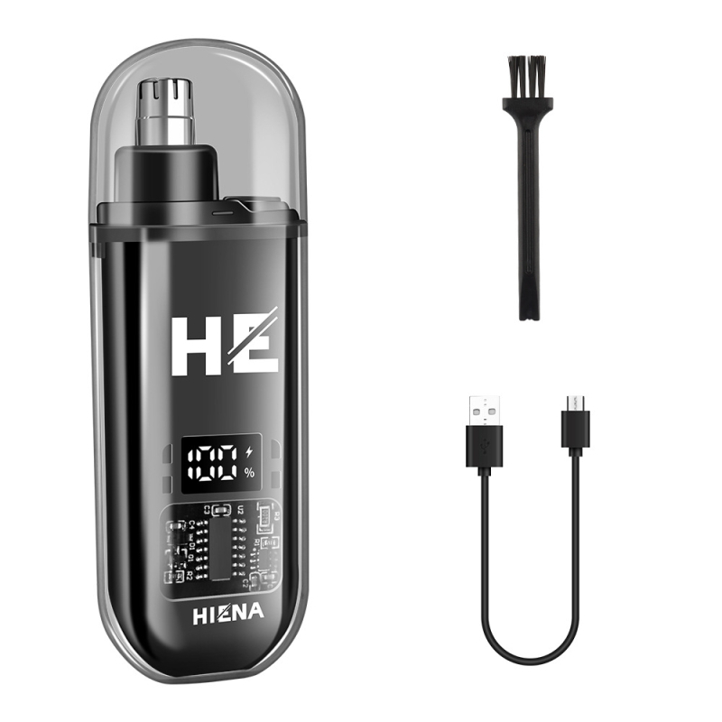 Električni trimer za nosne dlačice – punjivi, ugrađena baterija 300–500 mAh, trajanje baterije više od 7 dana, potpuno perivi, kućište od ABS-a