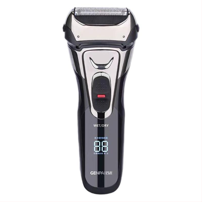 Електрическа самобръсначка с плаваща глава, три подвижни ножчета, миеща се конструкция, 80 минути работа, 2 часа зареждане