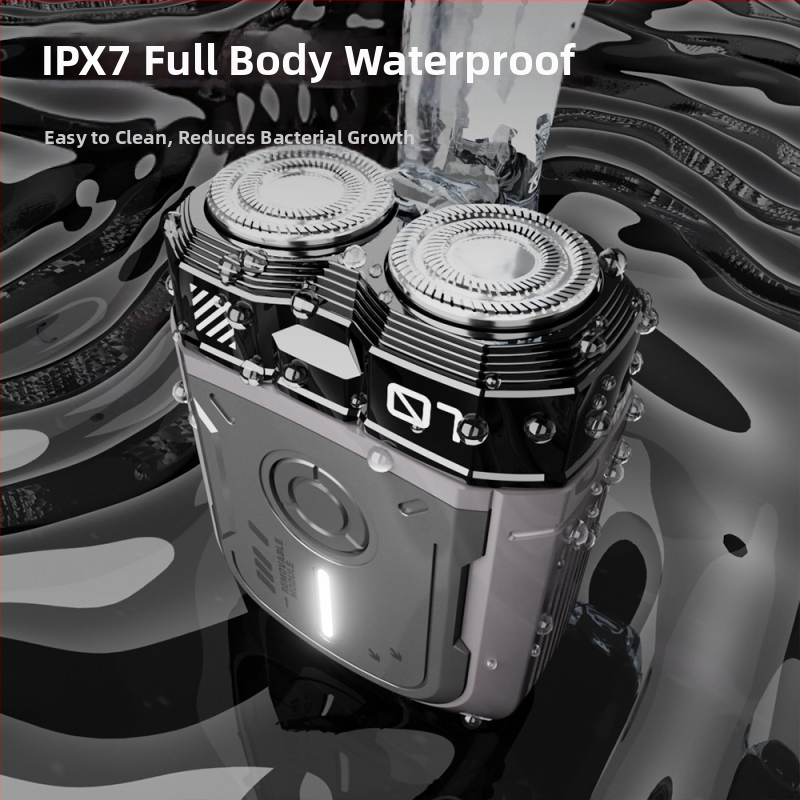 Електрическа самобръсначка за мокро и сухо бръснене на цялото тяло, презареждаща се с вградена батерия, роторна глава с две остриета, плаваща конструкция, мотор с четки, време на работа над 60 минути