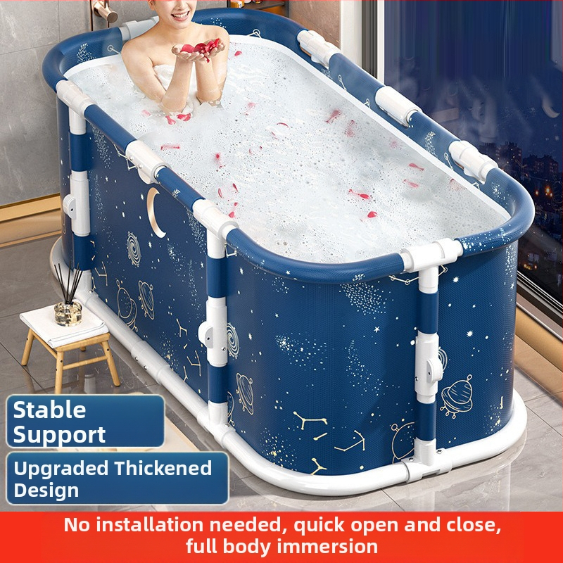 Sulankstomas vonios kibiras suaugusiems – PVC medžiaga, sulankstomas dizainas su garuojančiomis burbulėmis, tinka voniai, prekės ženklas Ooni Bear